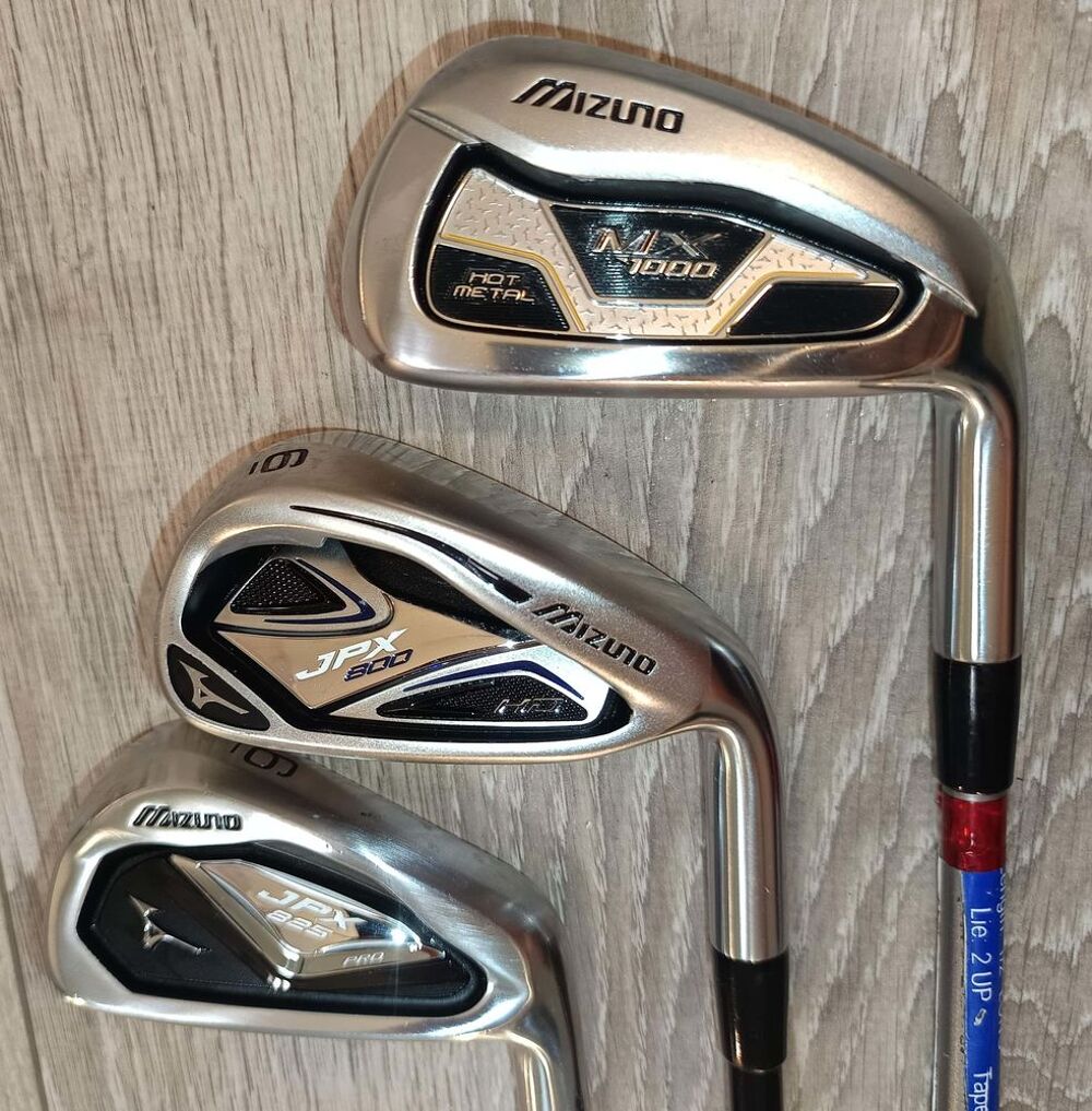 3 Fers 6 de Golf Mizuno JPX 800,JPX 825 Pro &amp; MX 1000 Sports