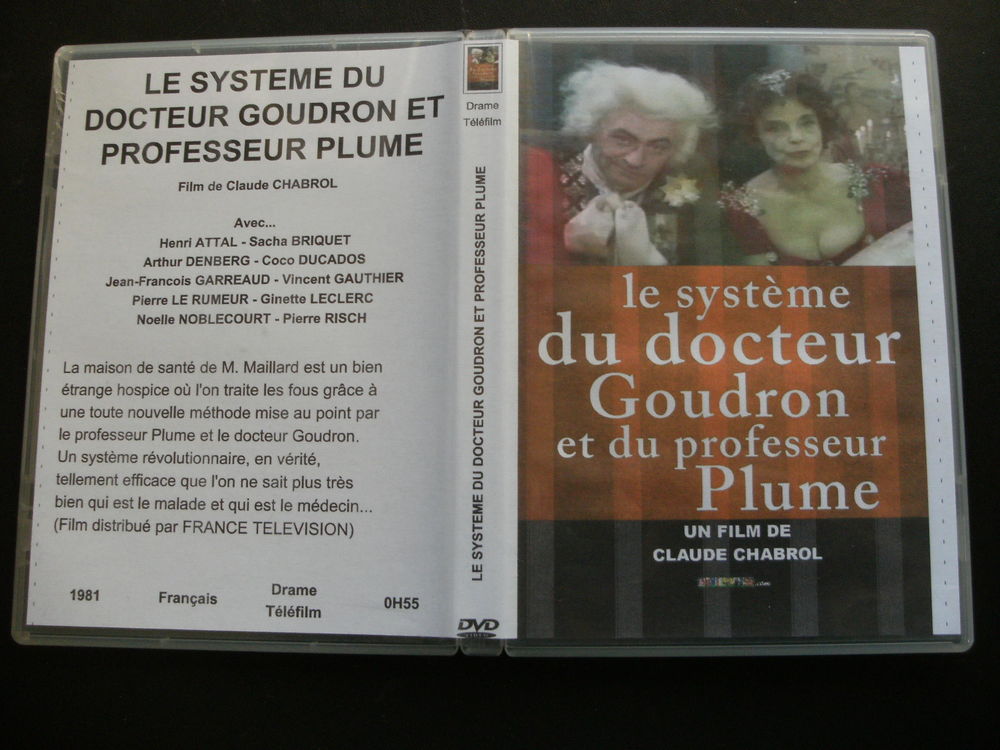 Film : " Le systeme du docteur Goudron " DVD et blu-ray