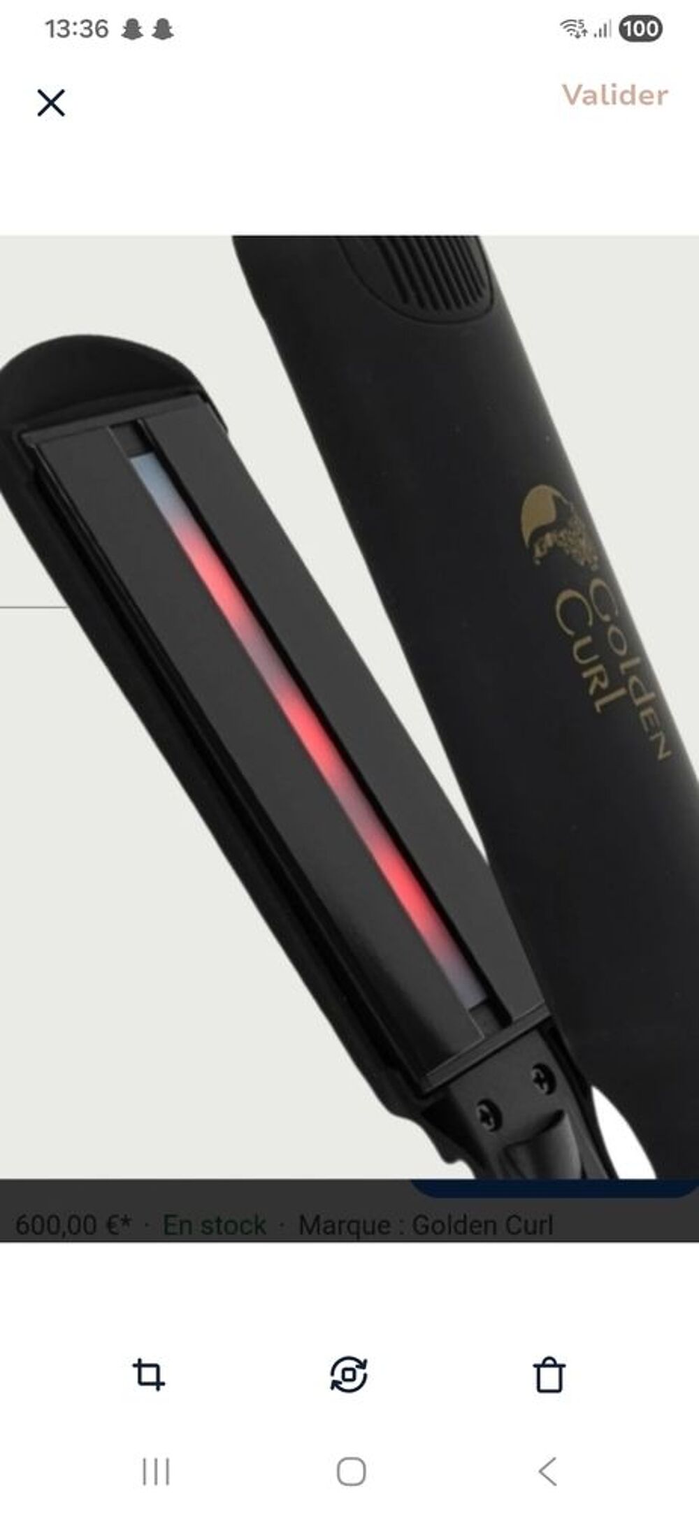 Lisseur r&eacute;volutionnaire infrarouge golden curl irossi 2 Electroménager