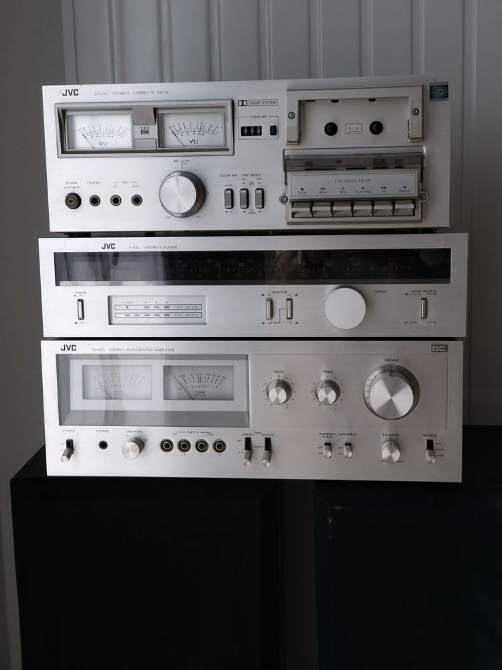 ensemble radio cassettes tourne disque 45 33 t avec HP 3A Audio et hifi