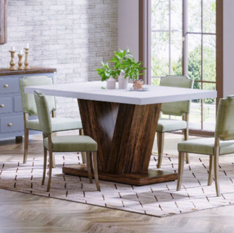 Table design bois & pierre ? �l�gance contemporaine et �quil Lyon 9 (69)