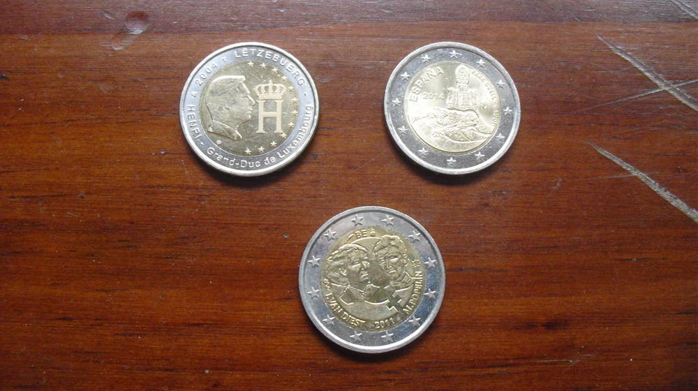 pi&egrave;ces monnaie euros comm&eacute;moratives et autres 