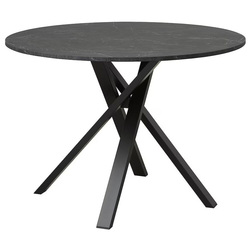 Table noir marbr&eacute;, 105 cm MARIEDAMM IKEA Meubles