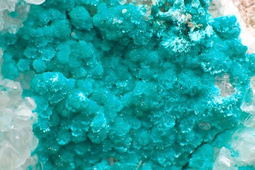 Dioptase &amp; Calcite , Christmas Mine , Gila County , Arizona 