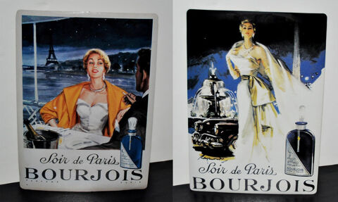 Plaques tôle métal - soir de paris parfum bourjois + FLACON 56 Orléans (45)
