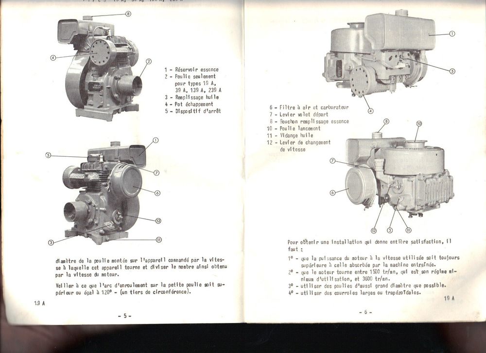 Moteur Bernard 239A Jardin