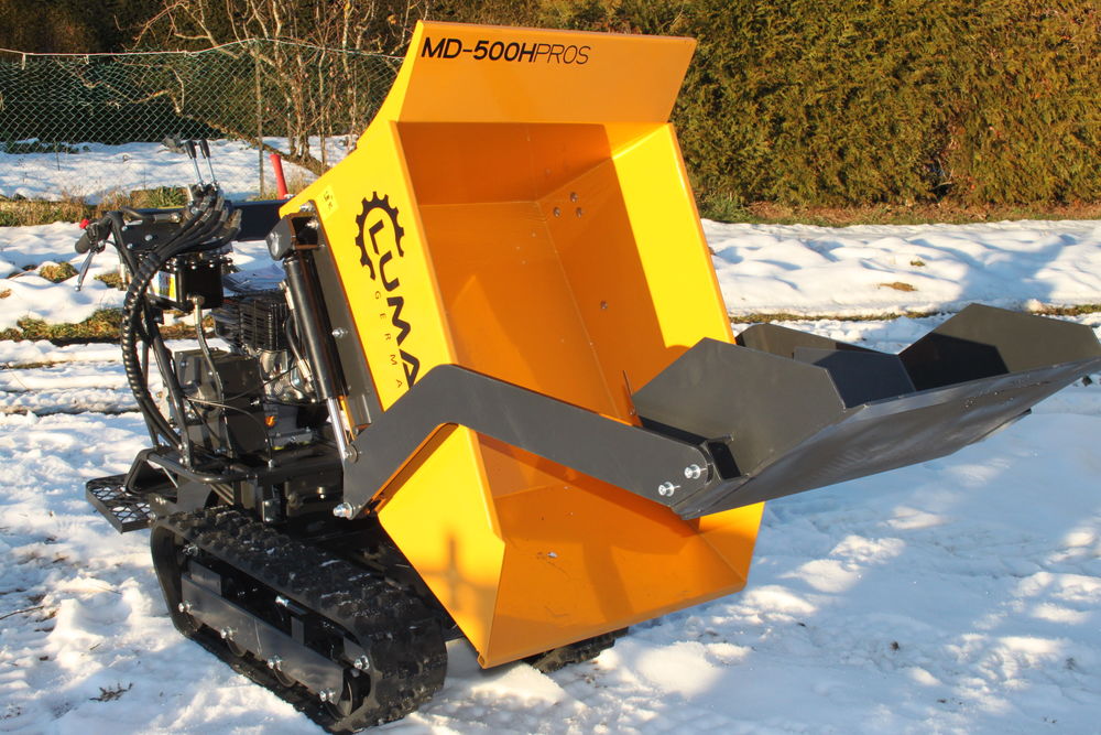 Brouette &agrave; chenilles, dumper &agrave; moteur avec pelle, 500 Kg Bricolage