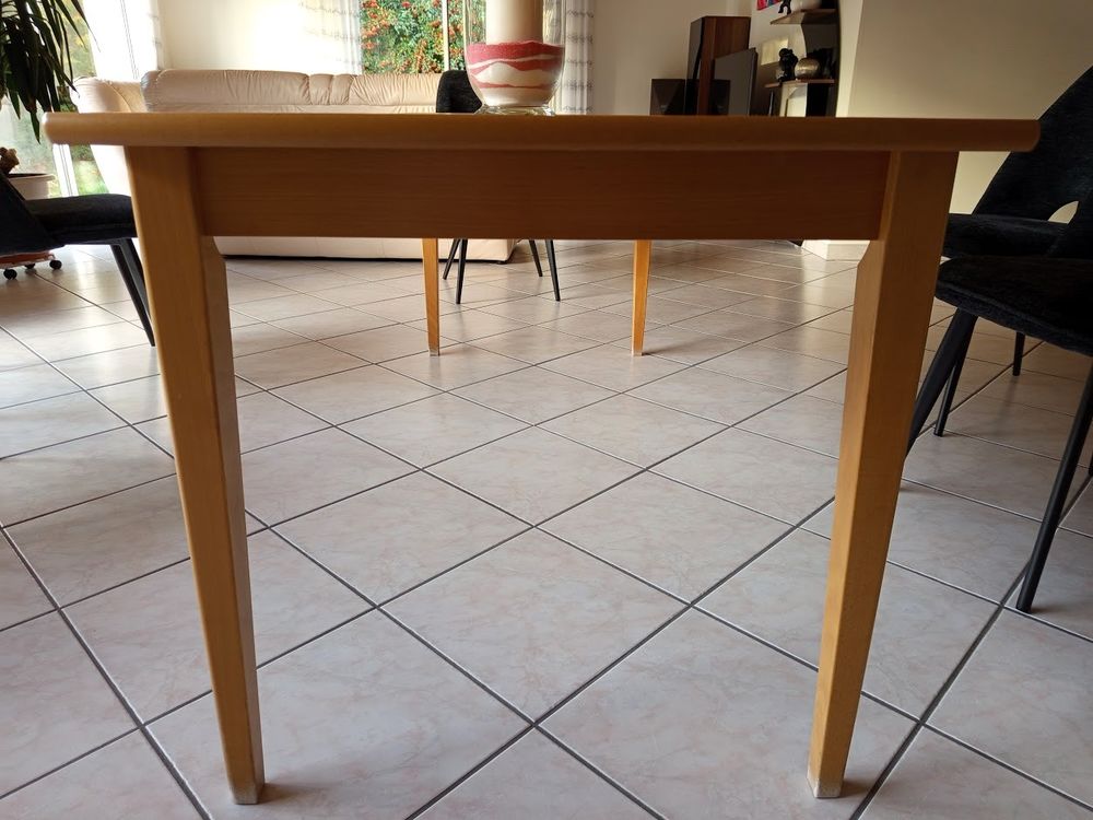 table extensible en h&ecirc;tre 6 personnes Meubles