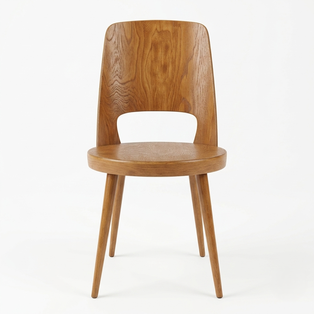 Chaise Baumann Mondor vintage en h&ecirc;tre Meubles