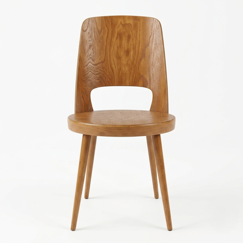 Chaise Baumann Mondor vintage en hêtre 180 Malataverne (26)