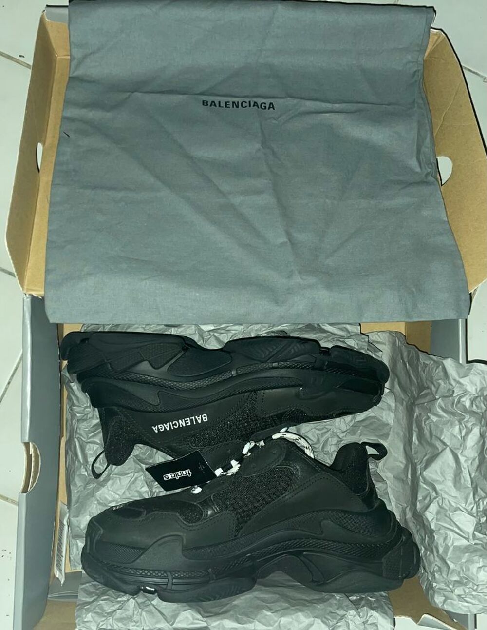 Balenciaga Triple S noires Chaussures