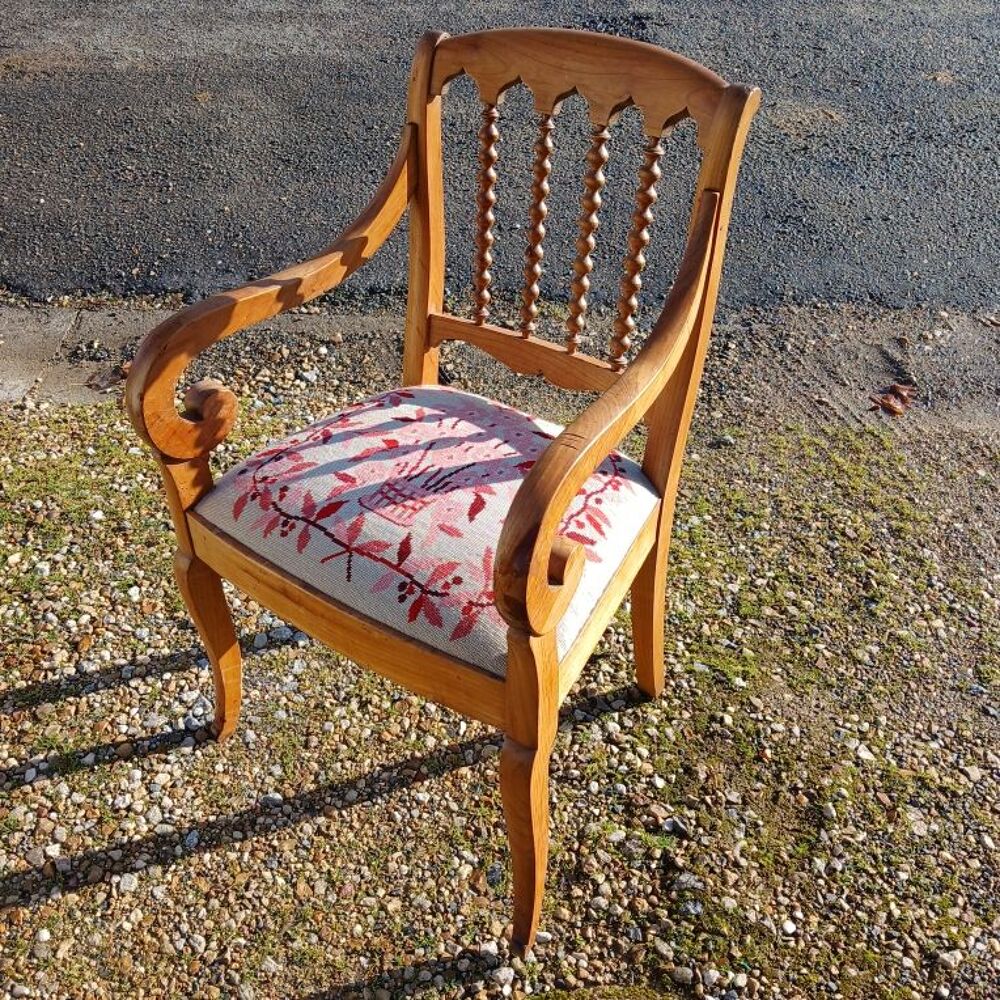 fauteuil ancien tissu &amp; bois Meubles