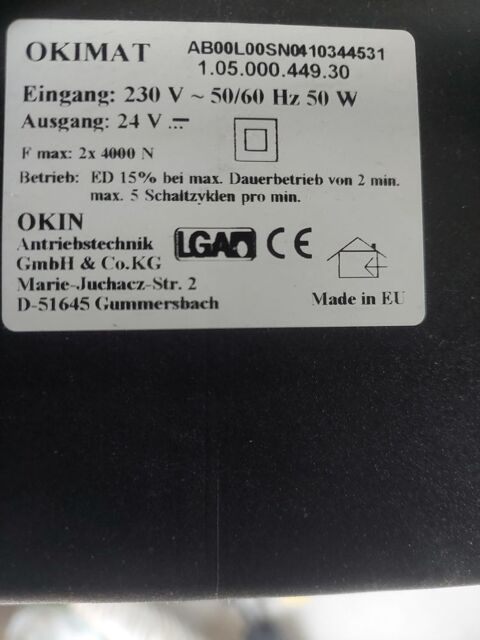 lit a r�glage electrique 5 positions 1 place 90 cm de large 300 Saint-Paulet-de-Caisson (30)