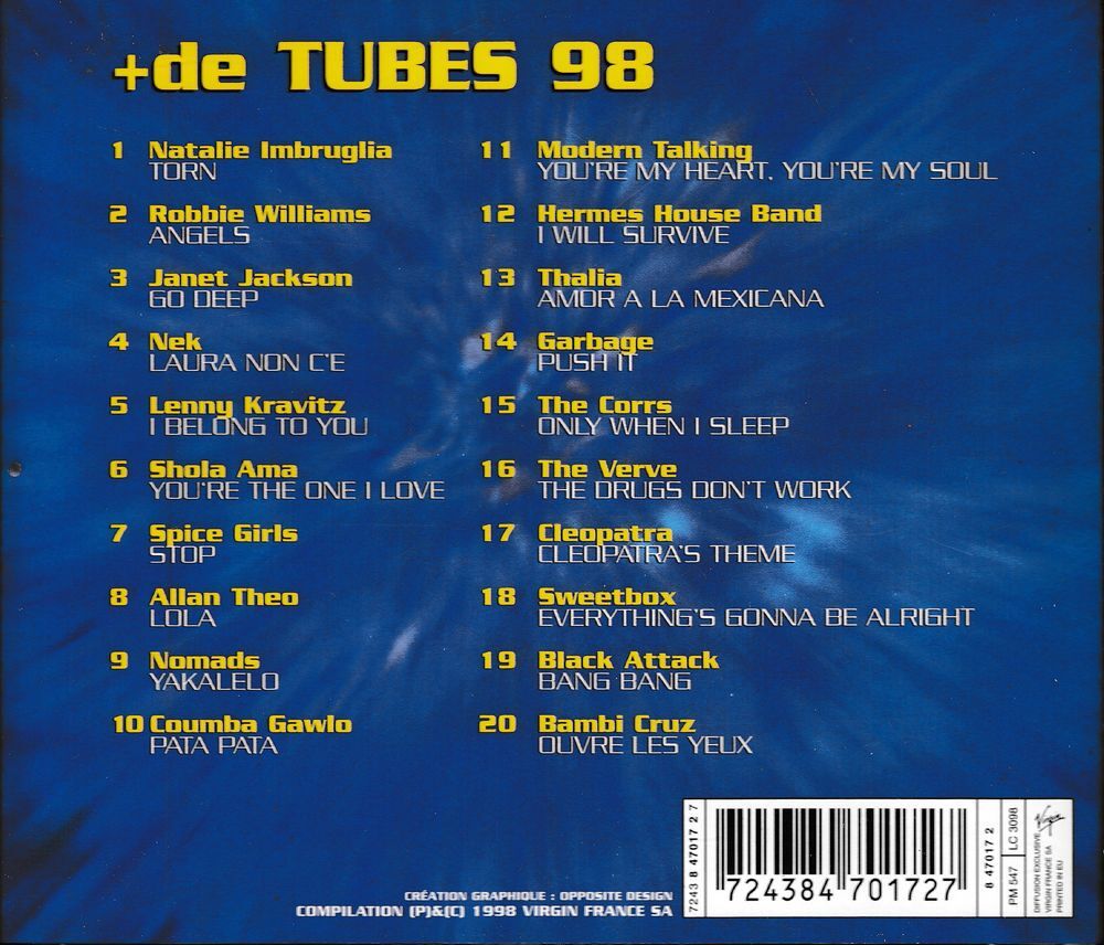 CD Plus De Tubes 98 En Association Avec Fun Radio CD et vinyles
