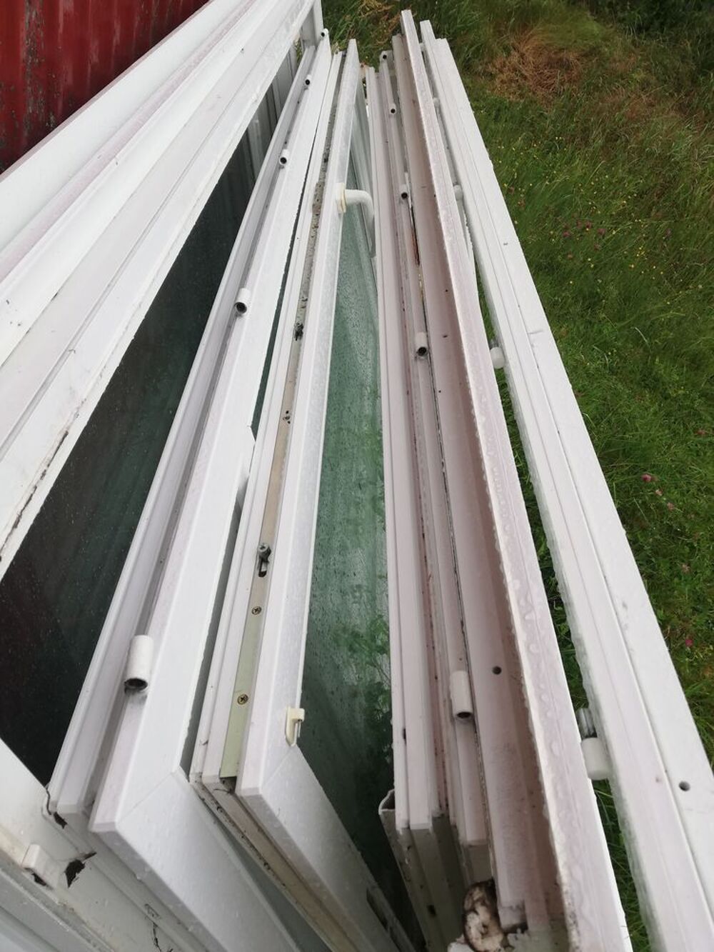 porte fen&ecirc;tre 1 vantail 206.5/93.5 double vitrage pvc Bricolage