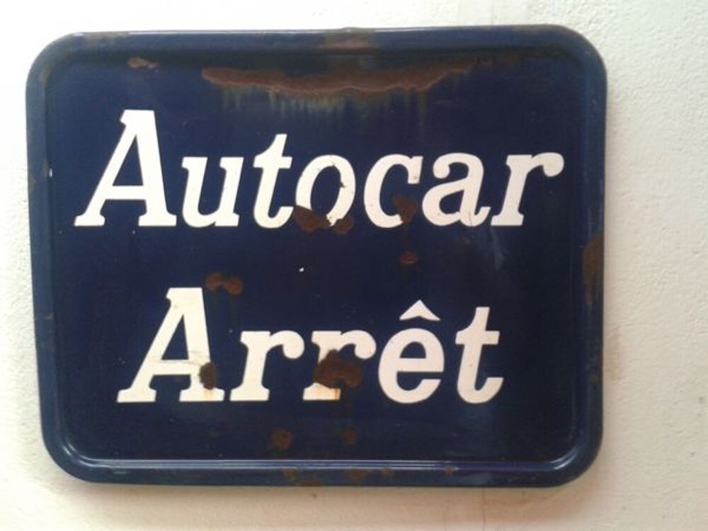 AUTHENTIQUE PLAQUE TRANSPORT - VINTAGE - COLLECTOR - 60ths 