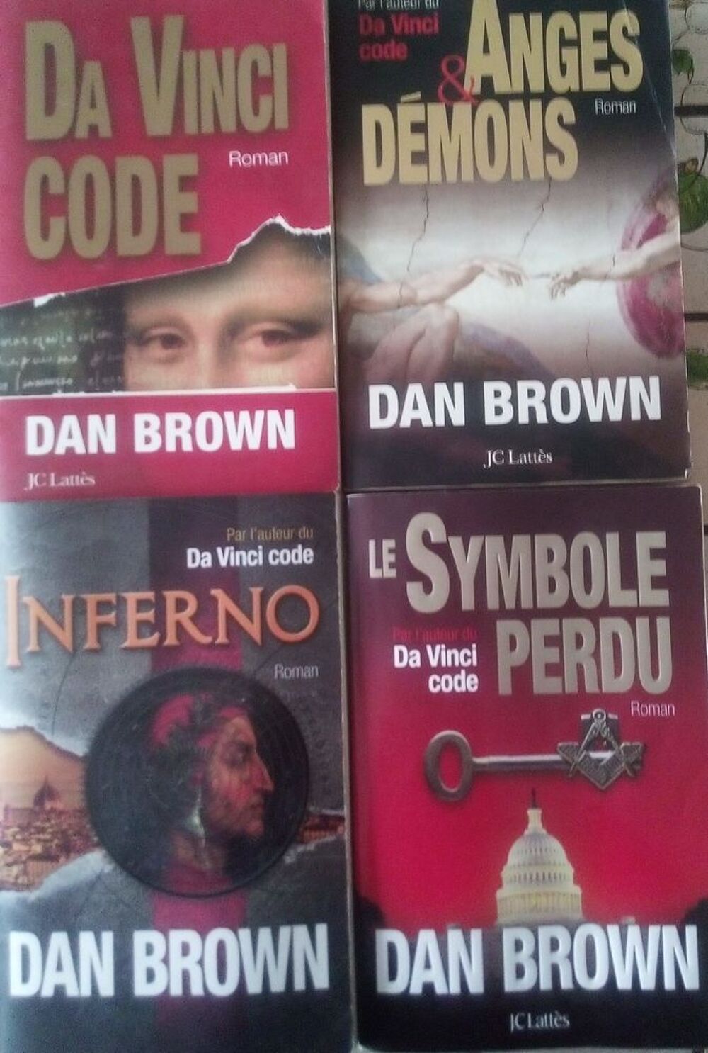 Lot 4 romans de Dan Brown Livres et BD
