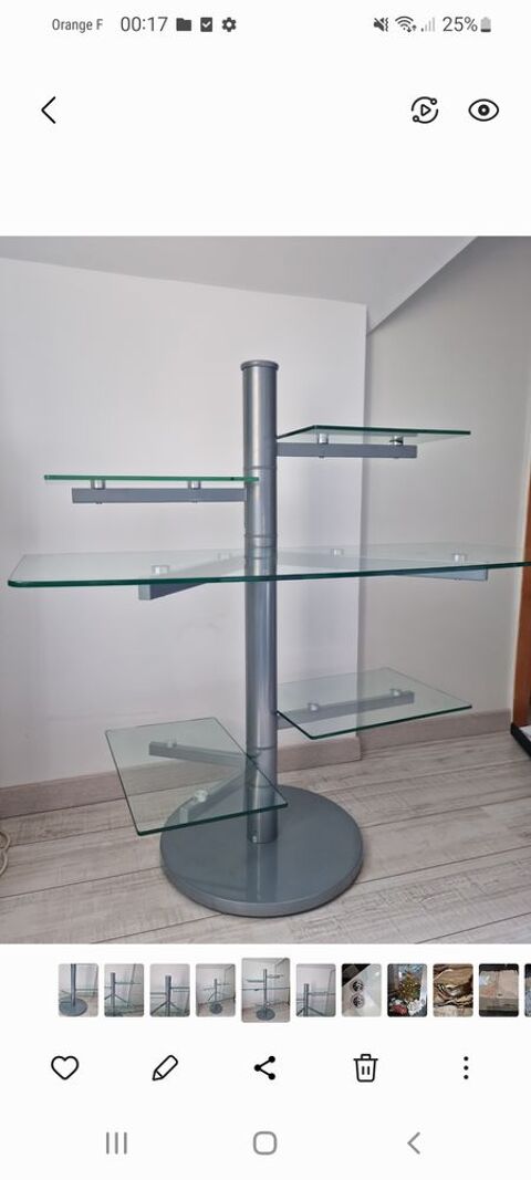 Bureau avec 5 �tag�res en verre 65 Montsoult (95)