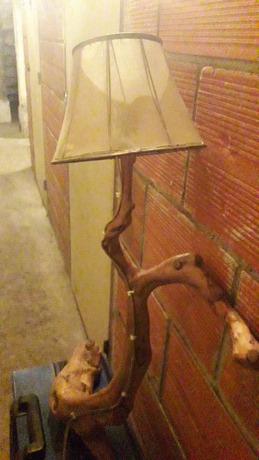 Lampe en olivier Décoration