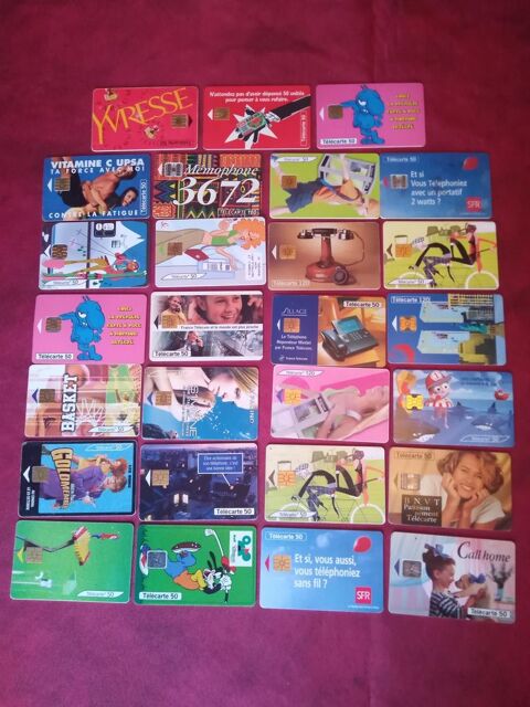 27 cartes t�l�phoniques 10 Avermes (03)
