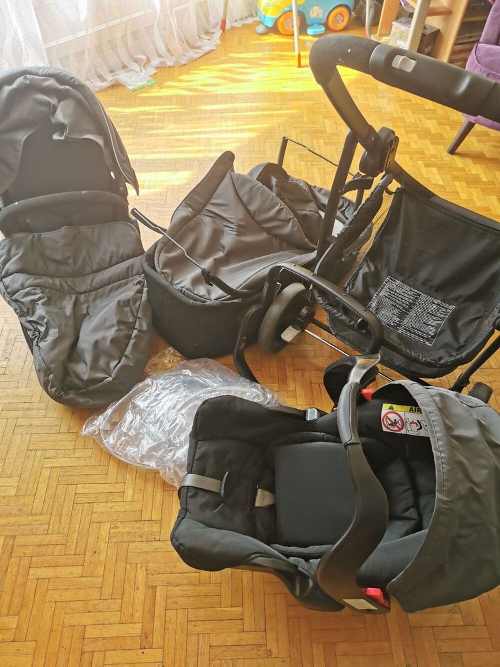 Poussette trio Graco Evo Puriculture