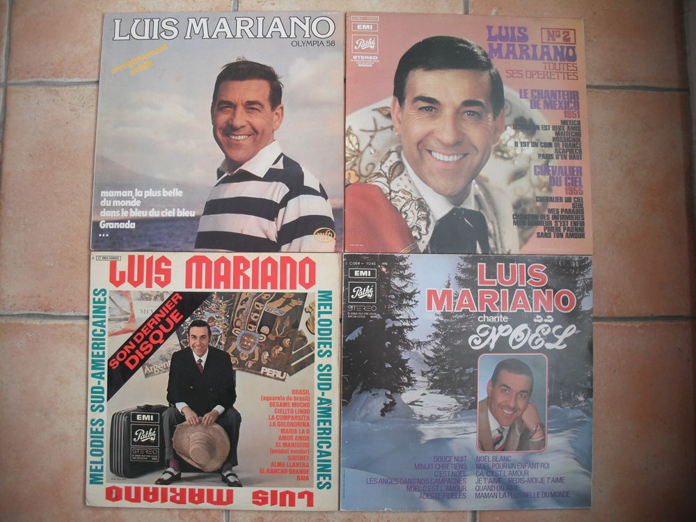 lot de 8 disques 33t de LUIS MARIANO CD et vinyles
