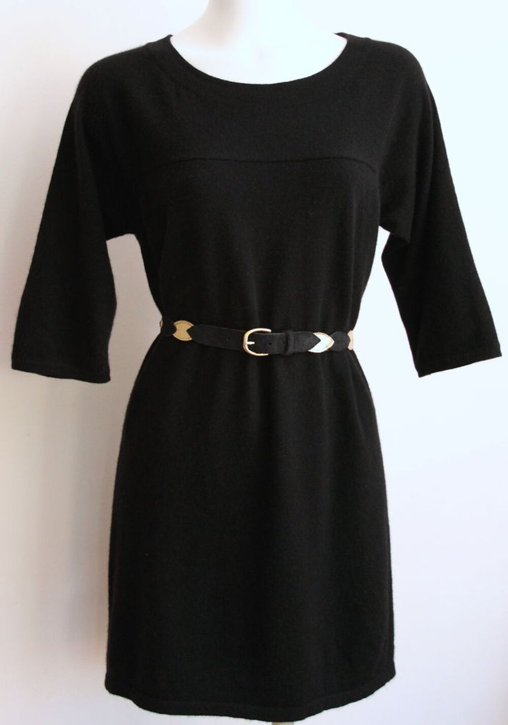 Robe cachemire noire ERIC BOMPARD T.XL Vêtements