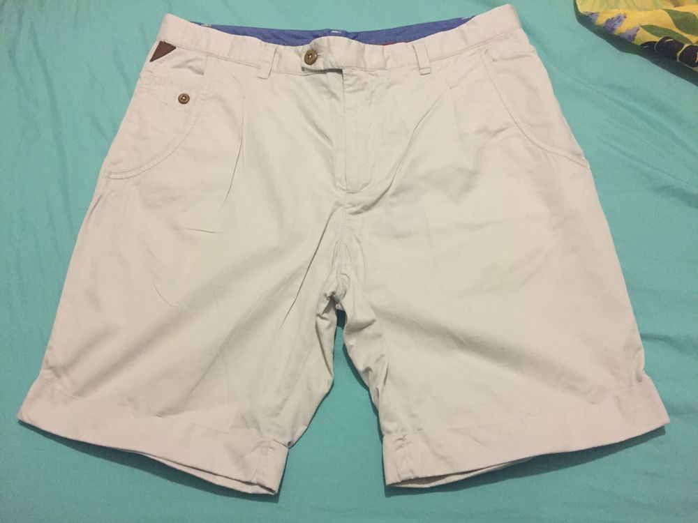 Bermuda LIN/COTON BEIGE "ZARA MEN" T. 42 Vêtements