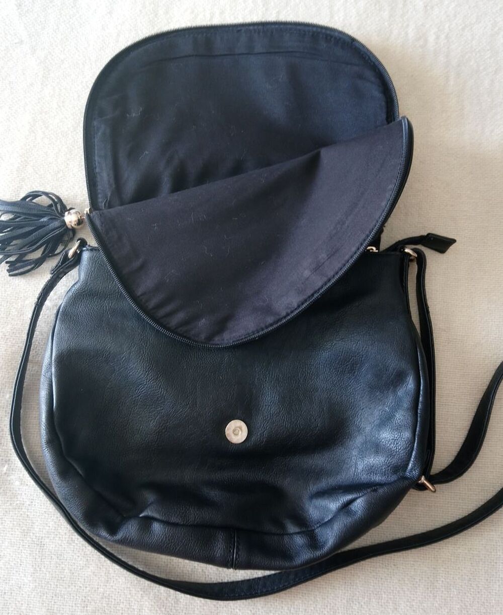 Sac &agrave; main noir Maroquinerie
