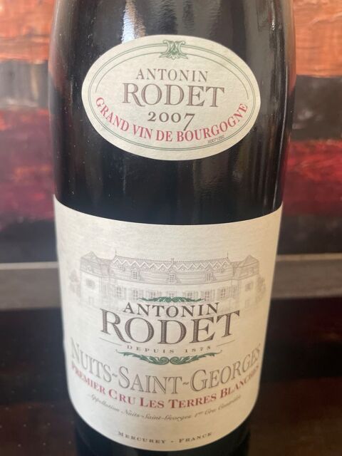 1 BT NUITS St GEORGES 1er Cru 2007 Les Terres Blanches RODET 36 Vigneux-sur-Seine (91)