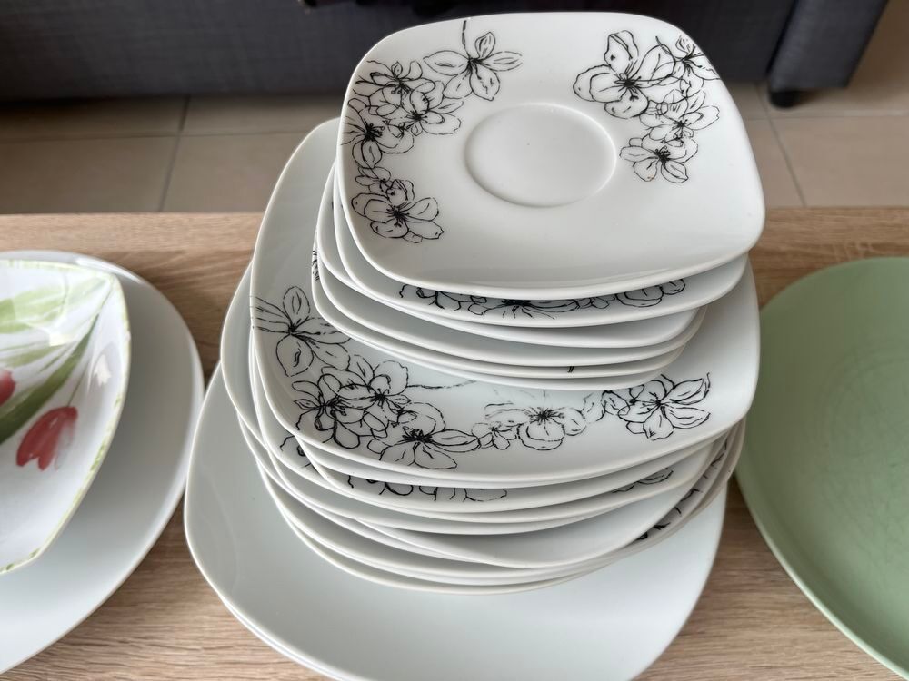Lot d'assiettes de la Toscane Cuisine