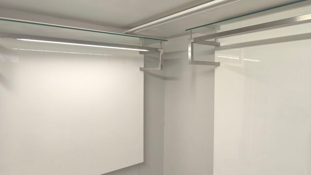 Lot de 3 panneaux muraux d'agencement professionnel avec LED Meubles