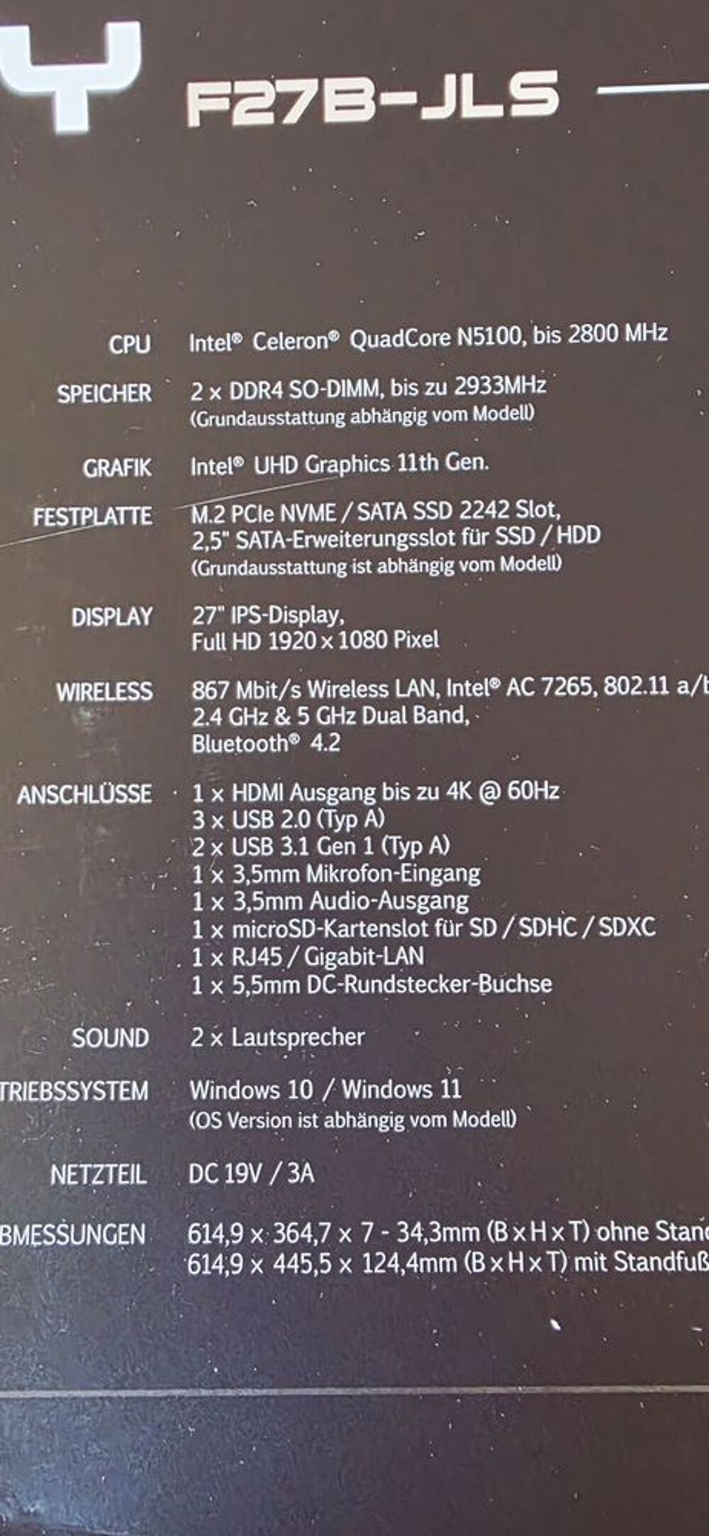 Ordinateur tout en un CSL Unity
BAISSE IMPORTANTE Matériel informatique