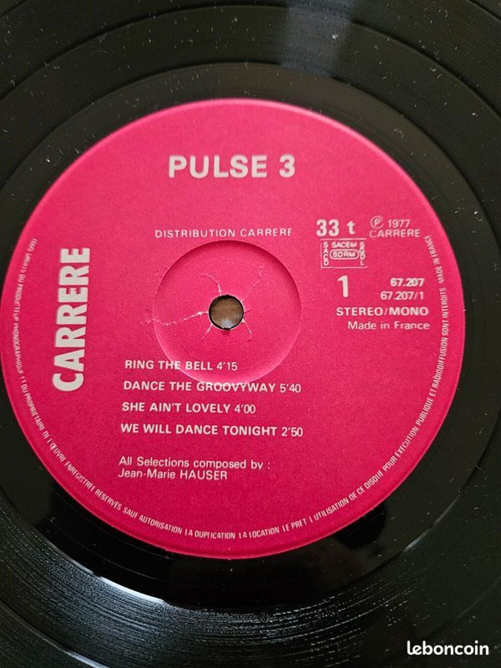 Vinyle Album Pulse 3 ? Carrere ? 67 207, 1977 rock disco CD et vinyles