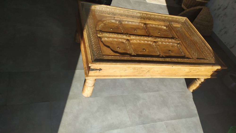 Table basse porte indienne Meubles