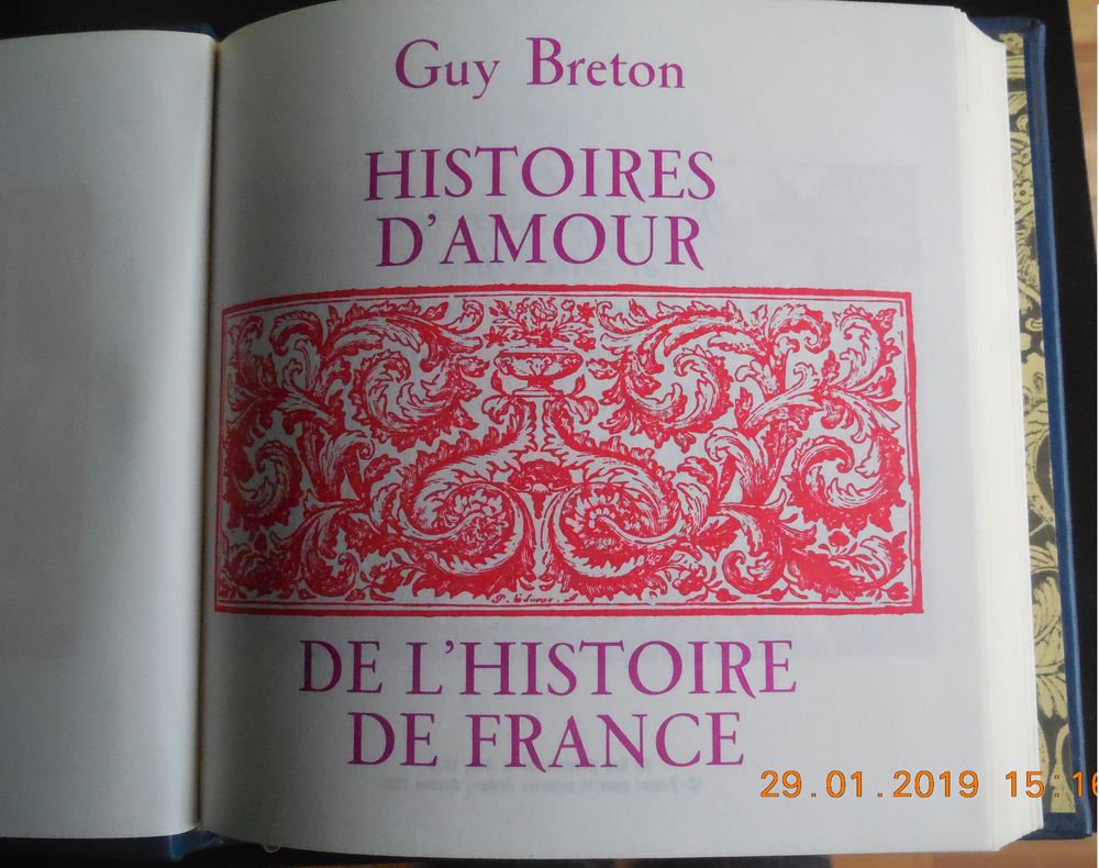 Histoires d'Amour de l'Histoire de France - Guy Breton Livres et BD