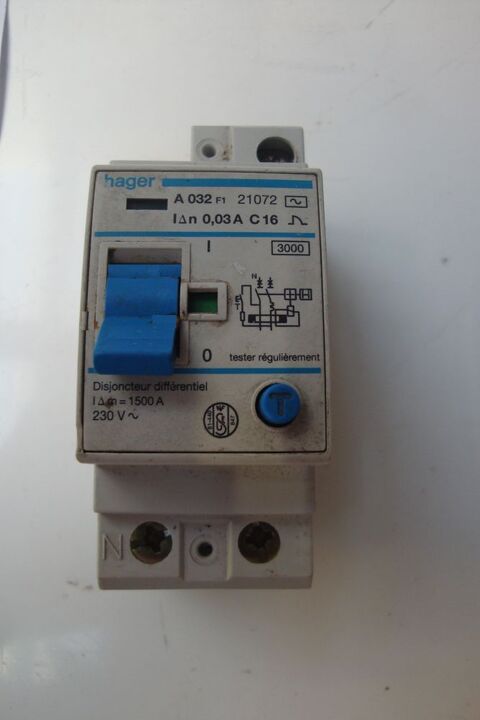 Disjoncteur Diff�rentielle Hager C 16 10 Quesnoy-sur-De�le (59)