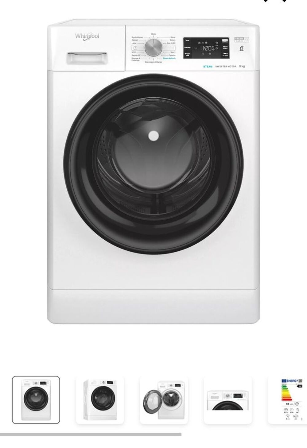 Lave linge Wirhlpool Electroménager