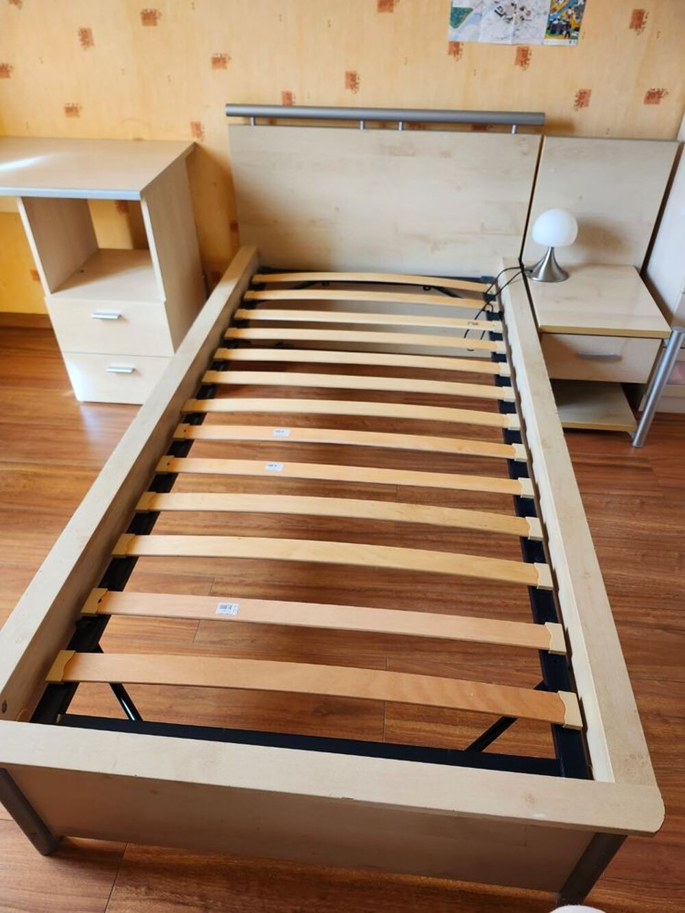 Ensemble meubles chambre ado/enfant en bois beige-gris Mobilier enfants