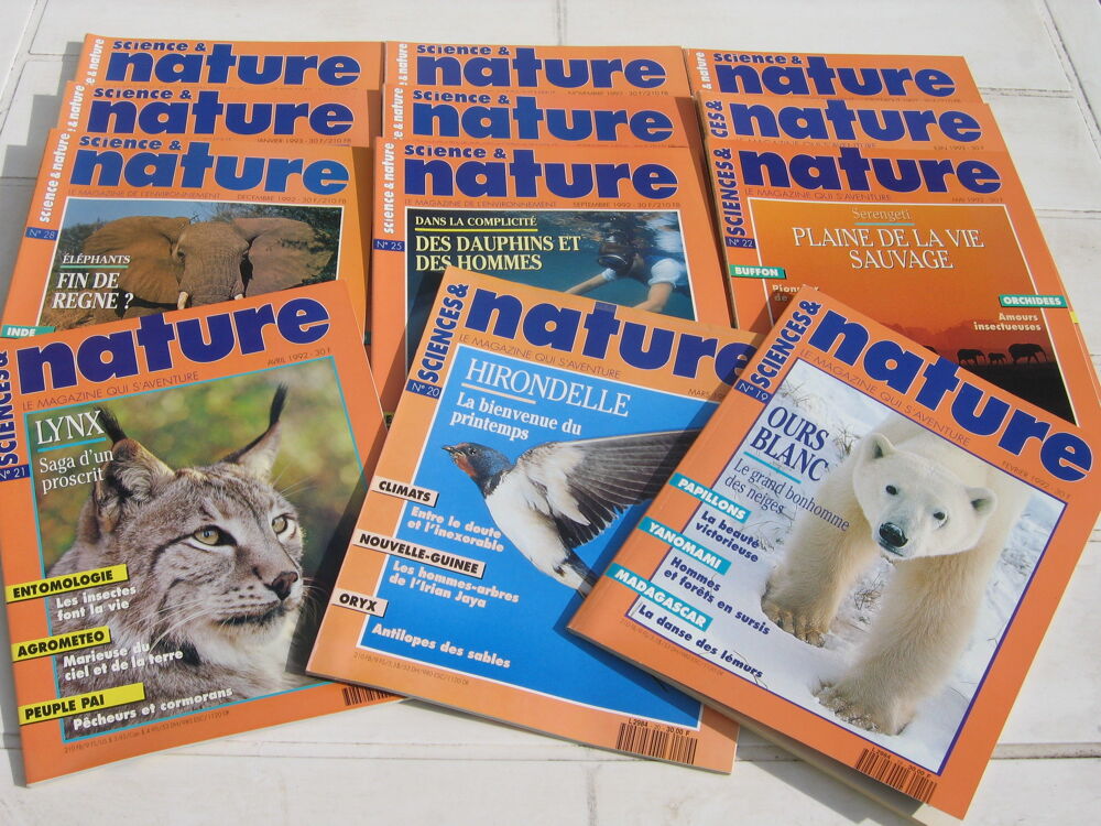 Lot 12 Science &amp; Nature Livres et BD