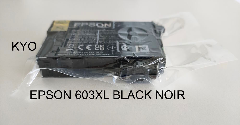 EPSON 603XL - cartouche encre Black Noir 8,9 ml C13T03A14010 Matériel informatique