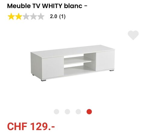 Meuble Hi fi blanc laqu� propre 0 Gaillard (74)