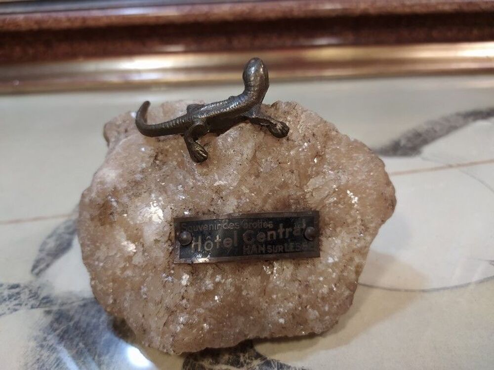 L&eacute;zard Souvenir des Grottes H&ocirc;tel Central Han sur Lesse XXe 