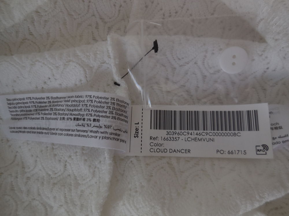 chemise femme Cache Cache neuve blanche taille L 40 neuve Vêtements