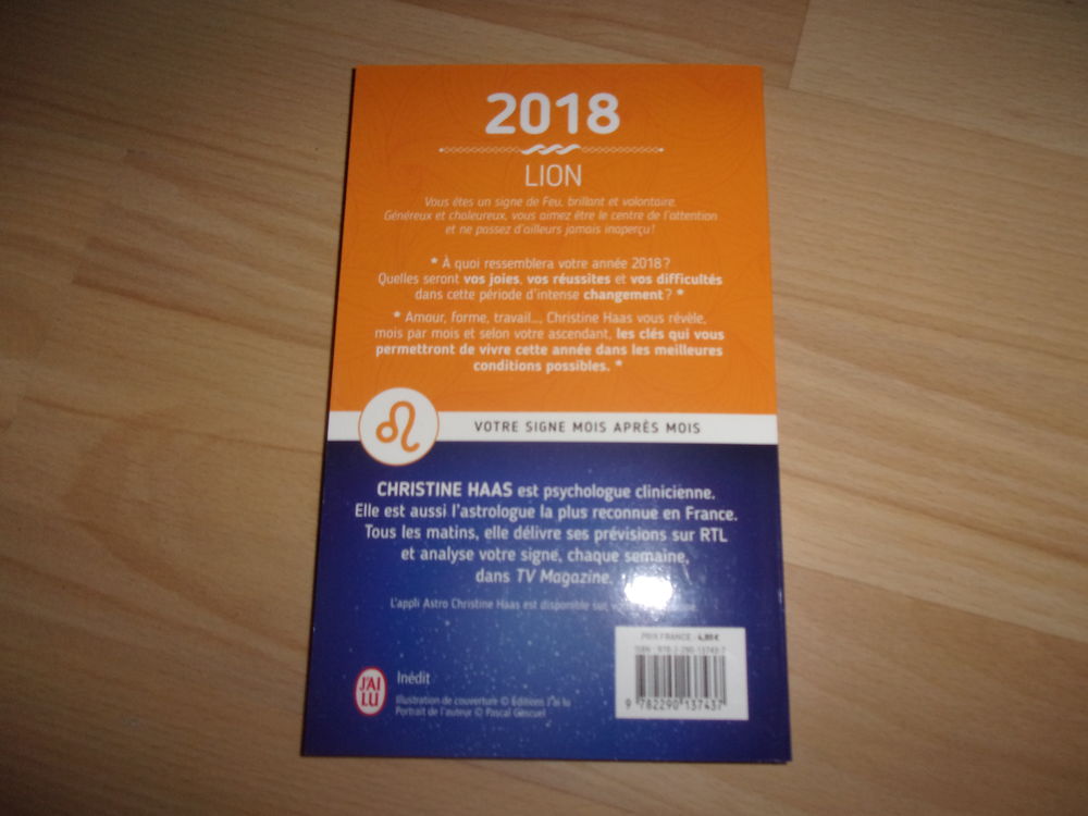 Livre Horoscope 2018 Lion (Neuf) Jeux / jouets