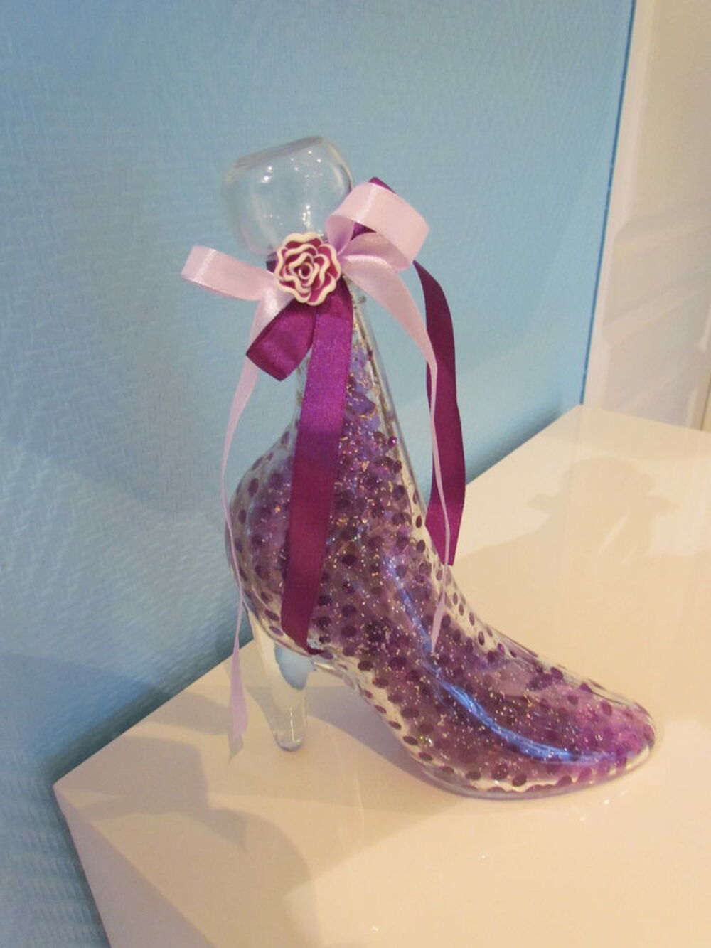 Chaussure en verre de d&eacute;coration Décoration