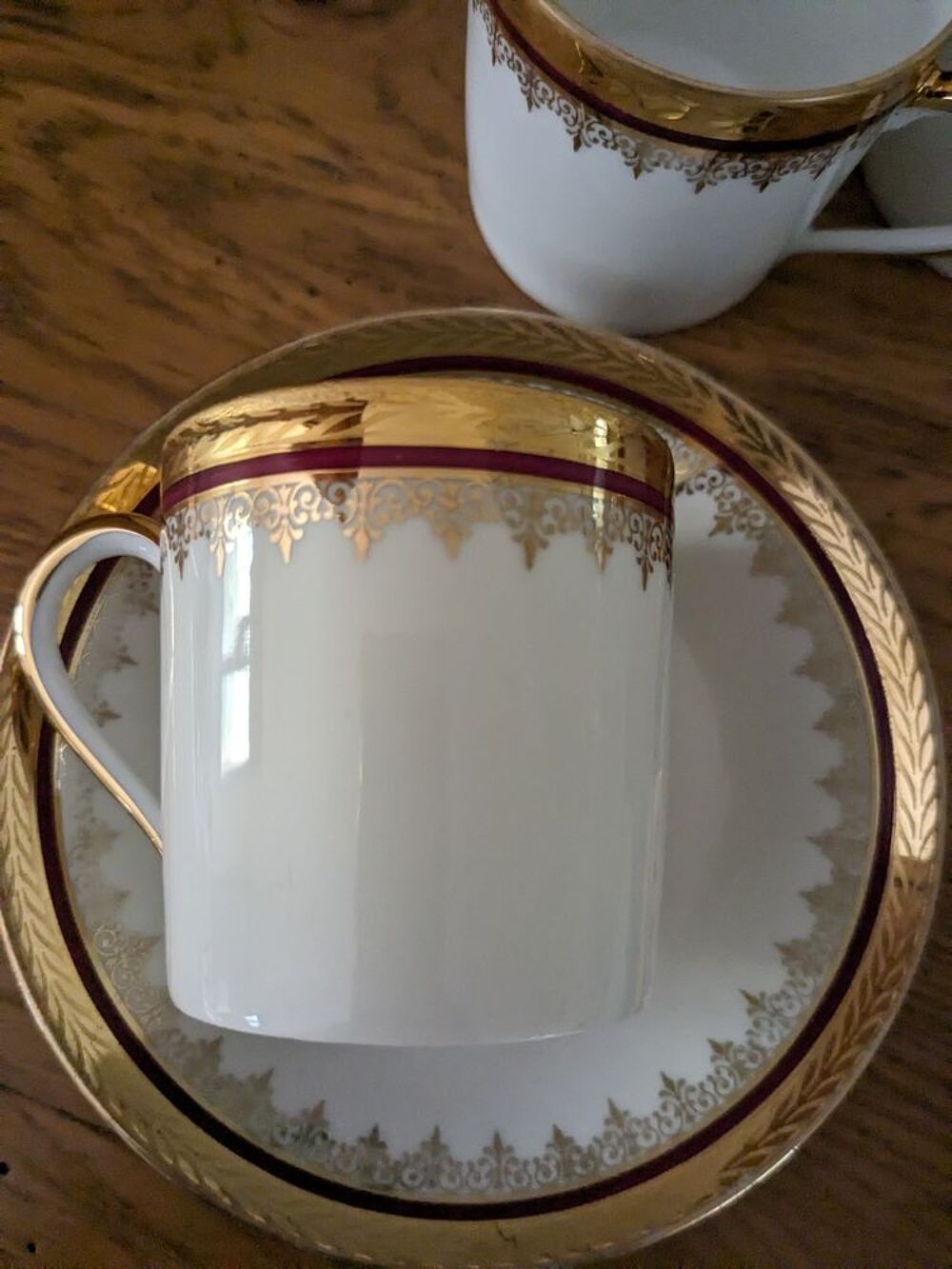 Service &agrave; caf&eacute; en porcelaine de Limoges Giraud Cuisine