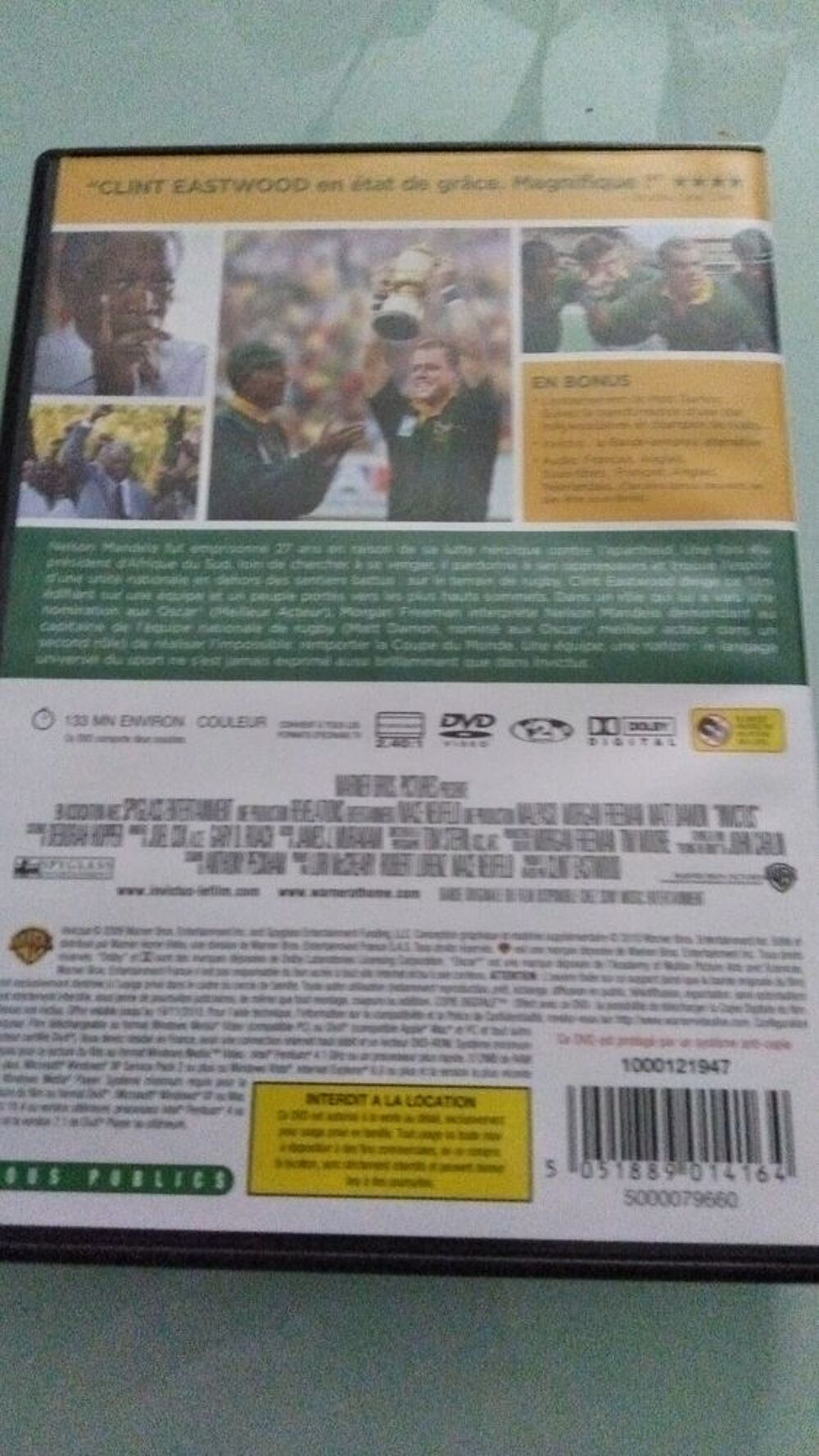 COFFRET DVD INVICTUS et GRAN TORINO DVD et blu-ray