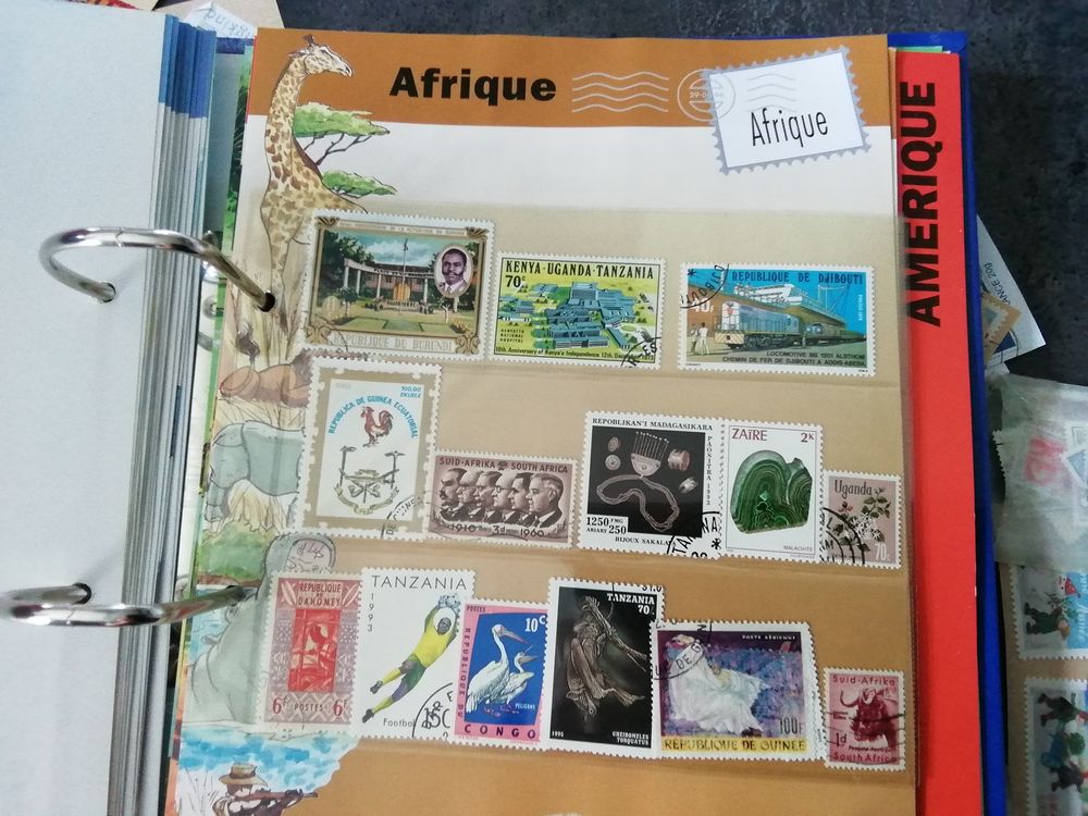 Collection de timbres 