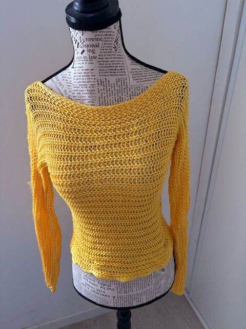 ? Pull Résille Just Cavalli ? Jaune Soleil ? Maille Ouverte 195 Précy-sur-Oise (60)